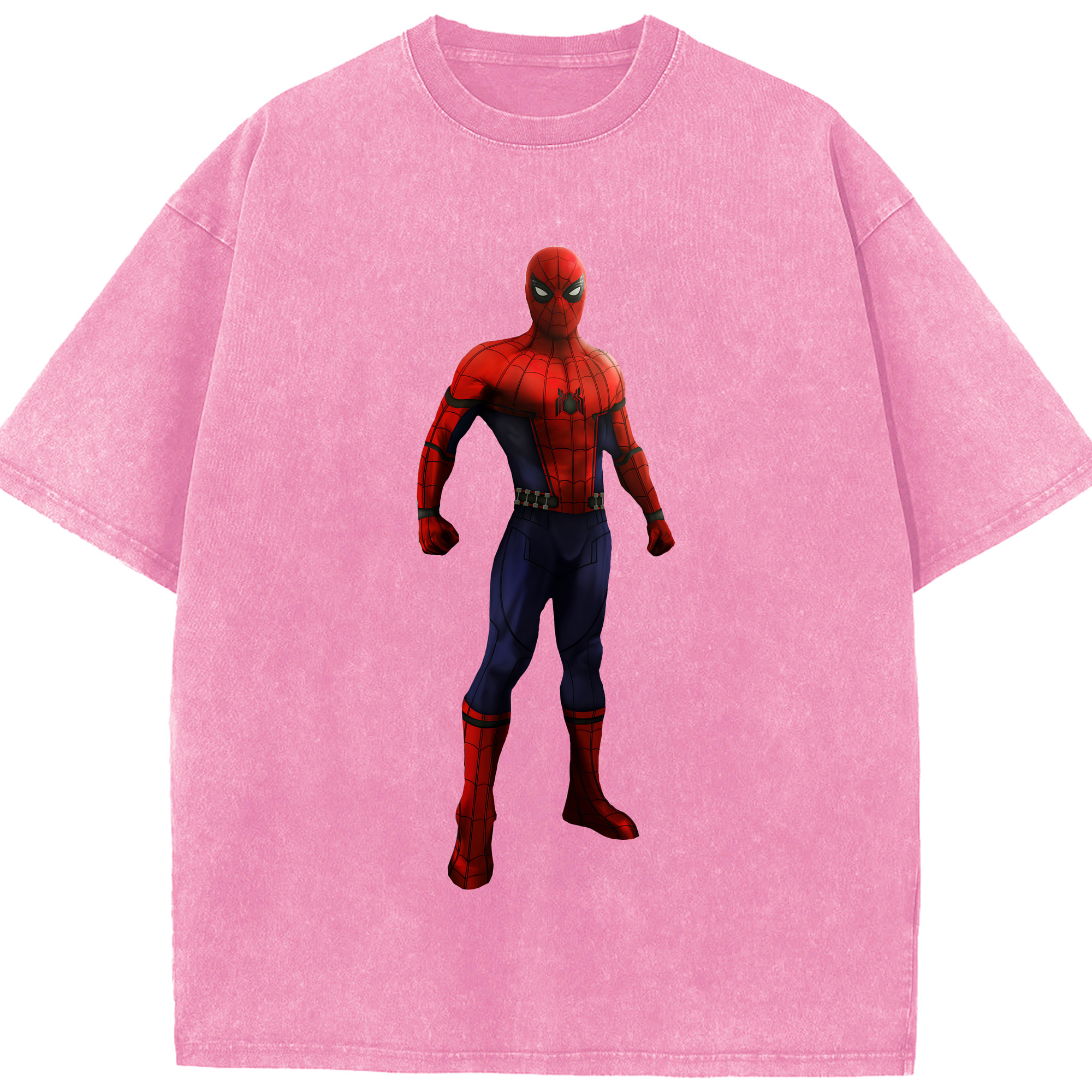 （画像用） Spider Man スパイダーマン 綿100% ヴィンテージ風 半袖Tシャツ（フロントプリント）